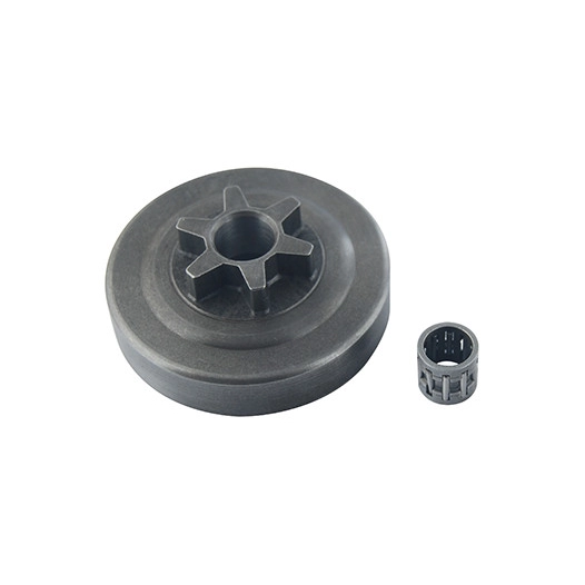Pignon étoile 3/8 lp - 6 dents adaptable pour tronçonneuse ECHO modèles cs3000, cs3350, cs3400, cs320t, cs340, cs341, cs350t, cs