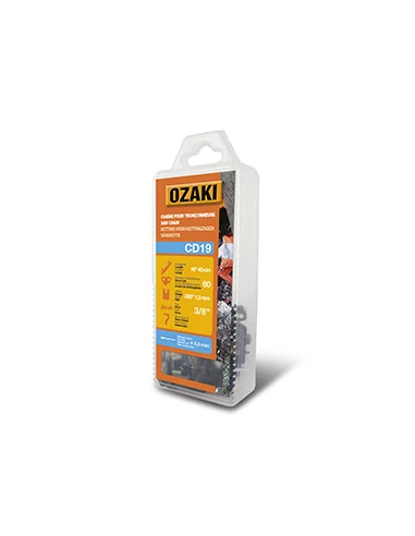 Chaîne de tronçonneuse OZAKI sous coque semi carrée: 3/8'' 050 (1,3mm) 60 entraîneurs ( E60 )
