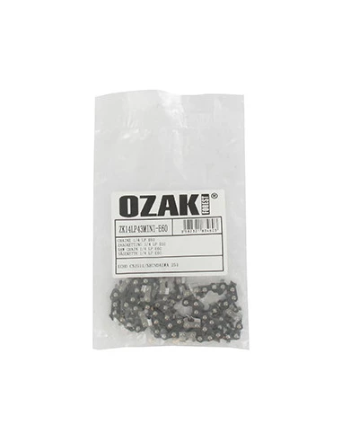 Chaîne de tronçonneuse OZAKI semi carrée 1/4'' 043 (1,1mm) mini 60 entraîneurs Equivalent chaîne pour élageuses avec guide carvi