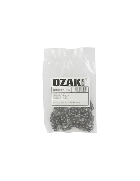 Chaîne de tronçonneuse OZAKI semi carrée 1/4'' 043 (1,1mm) mini 76 entraîneurs Equivalent chaîne pour élageuses avec guide carvi