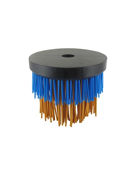 Tête brosse SENSITIV WIKRALON® pour débroussailleuses. Diamètre extérieure 150 mm, hauteur 100 mm, alésage 20,0 mm. Ne s'utilise