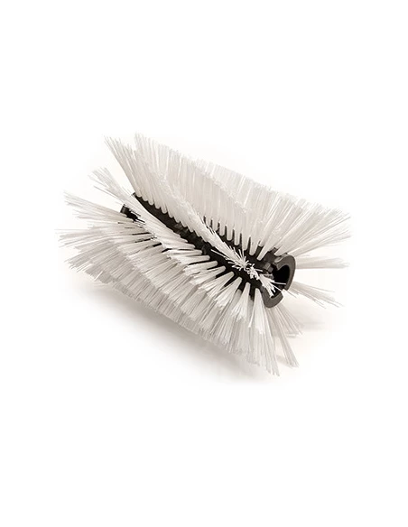 Brosse de nettoyage type TWISTER adaptable TIELBURGER TK 17, 20, 21, 31, 32, 36, 38. Couleur blanche. 12x2 Spirale. Ø300 mm x L