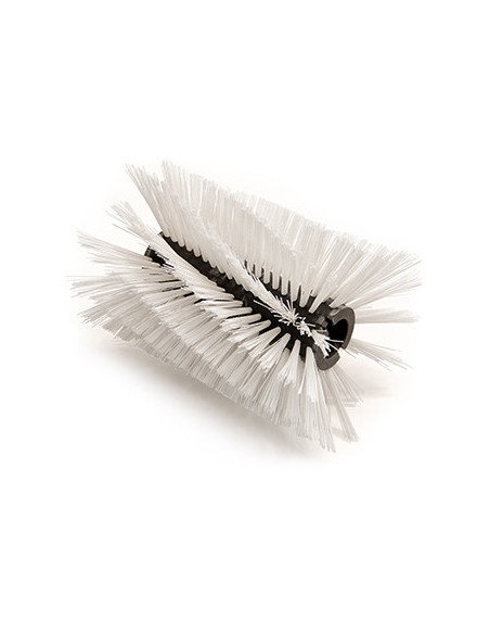 Brosse à neige type TWISTER adaptable TIELBURGER TK 18, 20, 32, 36, 38. Couleur blanche. 8x2 Spirale. Ø300 mm x L 300 mm. Largeu