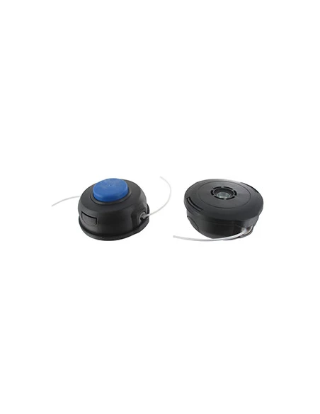 Tête complète double fil adaptable pour machines HUSQVARNA modèles T-25. Diamètre 105mm. Adaptateur filetage M10 x 1,25mm. Rempl