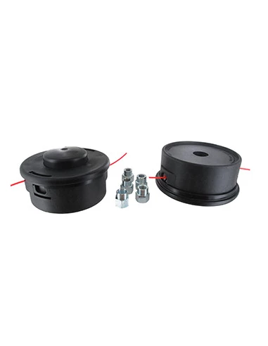 Tête fil nylon semi-automatique TAP-N-GO pour machines de cylindrées 35cc, avec adaptateurs M12 x 1,5 LFH. Sortie 2 fils. Rempla