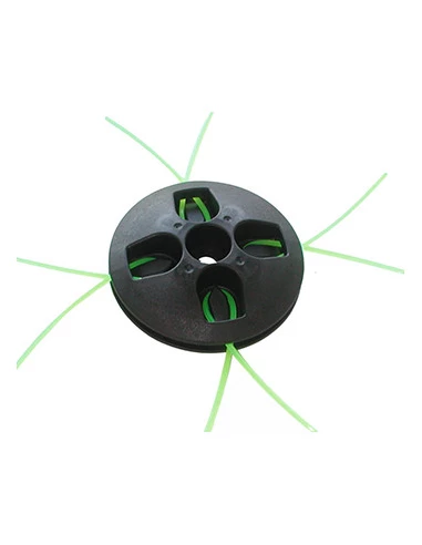 Tête universelle multifils tout résine à 4 fils de diamètre : 3,0mm - S'adapte à 100 % sur les coupe-bordures, avec un alésage: