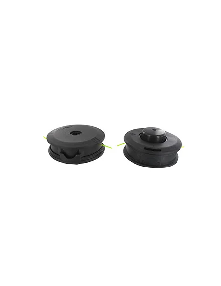 Tête de fil nylon TECOMEC diamètre: 130mm, montage universel à déroulement automatique. Livrée avec du fil rond diamètre: 2mm .