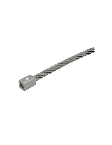 Brin de remplacement métal pour ECHO - LIMPAR. Longueur totale 263 mm, Ø brin 14 mm. Tête carrée 21,6mm. (8 brins par machine).
