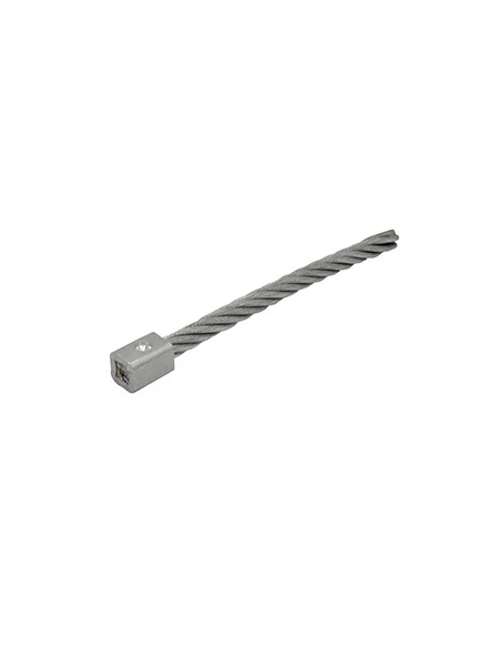 Brin de remplacement métal pour ECHO - LIMPAR. Longueur totale 263 mm, Ø brin 14 mm. Tête carrée 21,6mm. (8 brins par machine).