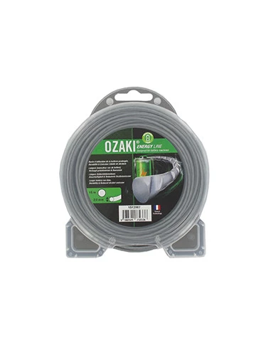 Coque fil nylon ondulé rond OZAKI ENERGY LINE. - Longueur: 56 m, Ø: 3,00mm.