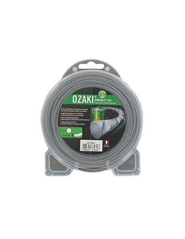 Coque fil nylon ondulé rond OZAKI ENERGY LINE. - Longueur: 46 m, Ø: 3,30mm.