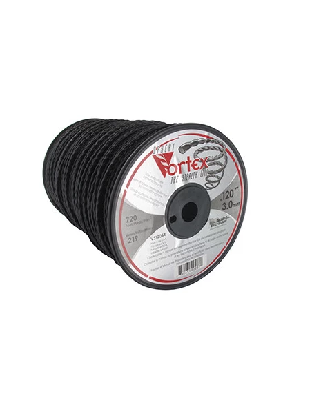 Bobine fil nylon copolymère VORTEX - Longueur: 219m, Ø: 3,00mm.