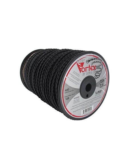 Bobine fil nylon copolymère VORTEX - Longueur: 128m, Ø: 3,90mm.