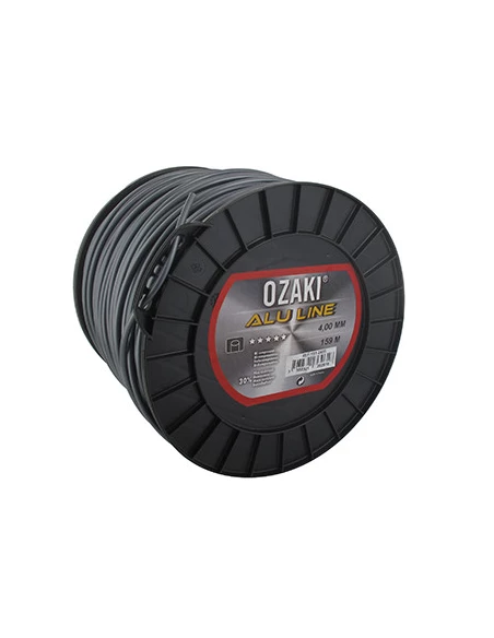 Bobine fil nylon OZAKI ALU LINE - Longueur: 159m, diamètre: 4,00 mm.