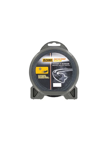 Fil nylon hélicoïdal OZAKI TWISTED POWER SILENT LINE, Ø: 2.4mm, L: 15m.