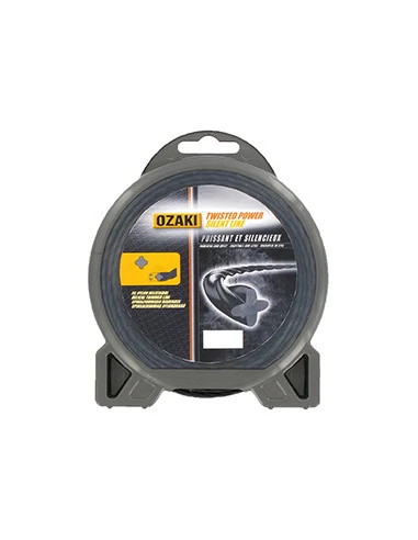 Fil nylon hélicoïdal OZAKI TWISTED POWER SILENT LINE, Ø: 2,4mm, L: 44m.