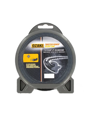 Fil nylon hélicoïdal OZAKI TWISTED POWER SILENT LINE, Ø: 3,3mm, L: 46m.