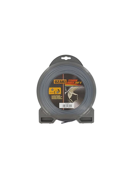 Coque fil OZAKI TITANIUM POWER 3,5mm X 45m Profil pentagonal, co-polymère haute résistance.