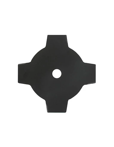 Lame 4 dents pleine adaptable pour débroussailleuse - Coupe de 255mm, alésage: 25,4mm, épaisseur: 1,4mm