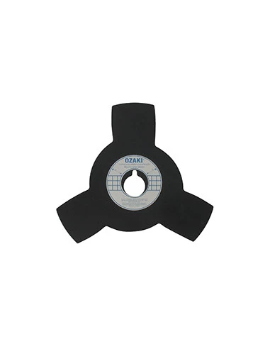 Lame 3 dents pleine adaptable pour débroussailleuse - Coupe de 200mm, alésage: 25,4mm, épaisseur: 1,6mm -PL