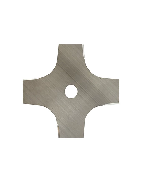 Lame 4 dents évidées adaptable pour débroussailleuse - Coupe de 255mm, alésage: 25,4mm, épaisseur: 1,6mm.