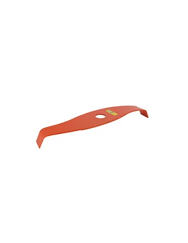 Lame 2 dents spéciale ronces, profil courbe (réduction du bruit) et de couleur orange (haute visibilité) adaptable pour débrouss