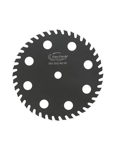 Lame Ergo-Schnitt pour débroussailleuse - 40 dents Ø: 255mm X 1.6mm alésage: 20mm