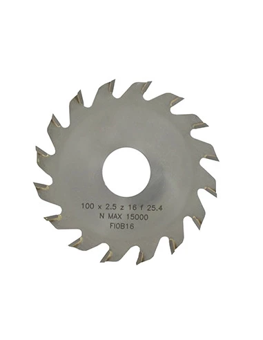 Lame à pointes carbures 16 dents Ø extérieur 100mm et alésage 25,4mm pour système de coupe avec tête universelle 1603095.