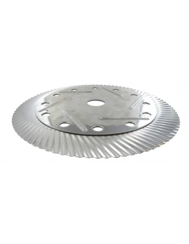 Disque inox pour débroussaillage sur sols durs. Ø: 230mm x 25.4mm.