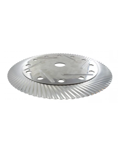 Disque inox pour débroussaillage sur sols durs. Ø: 230mm x 25.4mm.