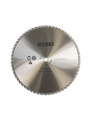 Lame pour scie circulaire, Ø: 600mm, alésage: 30mm, Ep: 3mm, Ecartement alésages latéraux: 70mm, 60 dents à pointe carbure.