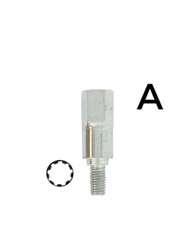 Adaptateur étoilé 9 dents - Se monte avec notre renvoi d'angle universel 1602042, élagueuse 1603093 et lamier universel 1801000.