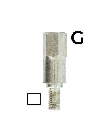 Adaptateur carré de Ø: 6mm - Se monte avec notre renvoi d'angle universel 1602042, élagueuse 1603093 et lamier universel 1801000