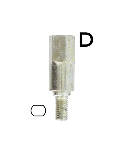 Adaptateur profil STIHL 6.5mm - Se monte avec notre renvoi d'angle universel 1602042, élagueuse 1603093 et lamier universel 1801