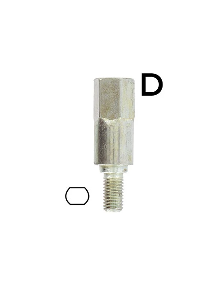 Adaptateur profil STIHL 6.5mm - Se monte avec notre renvoi d'angle universel 1602042, élagueuse 1603093 et lamier universel 1801
