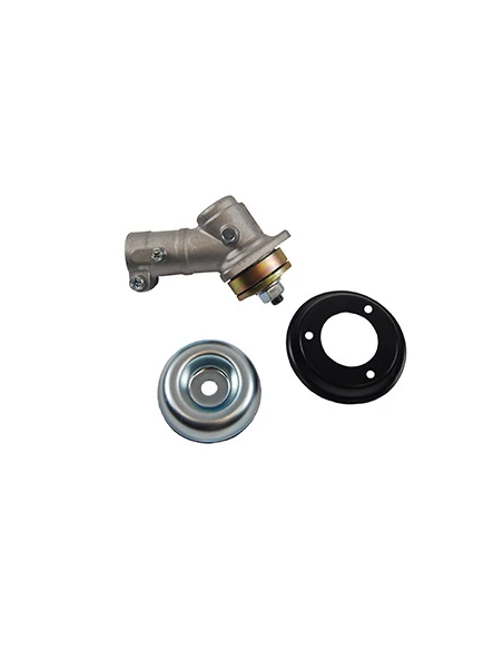 Renvoi d'angle adaptable pour ZENOAH et autres - livré avec rondelle de centrage de lame de diamètre 25,4 mm. Sortie filet mâle