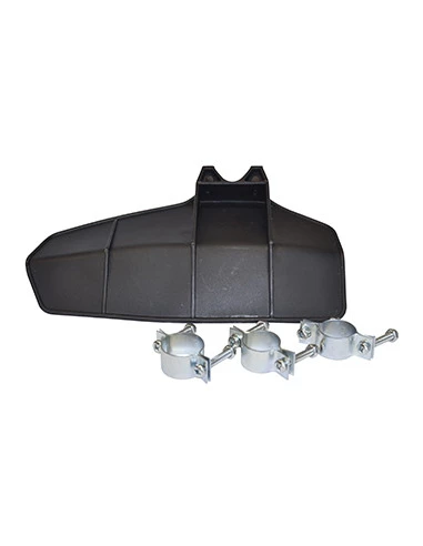 Carter de protection pour débroussailleuse standard en nylon, livré avec bagues de réduction Ø 24,26 et 28 mm.