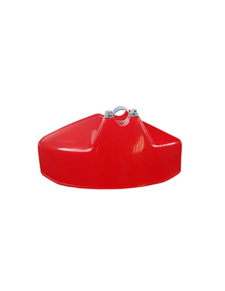 Carter de protection pour débroussailleuse, livré avec inserts caoutchoucs pour adaptation sur tubes de 24, 26 et 28mm