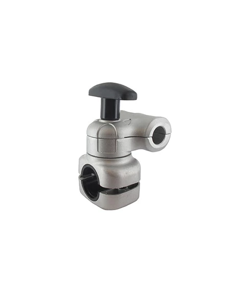 Mancheron de guidon pour débroussailleuses à dos avec tube Ø 28mm et guidon Ø 19mm, orientable.