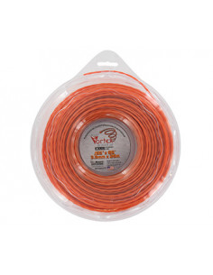 Coque fil nylon copolymère VORTEX Alu orange - Longueur: 26m