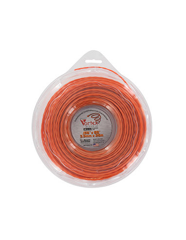 Coque fil nylon copolymère VORTEX Alu orange - Longueur: 26m