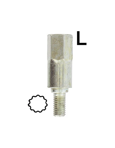 Adaptateur 11 dents - Se monte avec notre renvoi d'angle universel 1602042, élagueuse 1603093 et lamier universel 1801000.