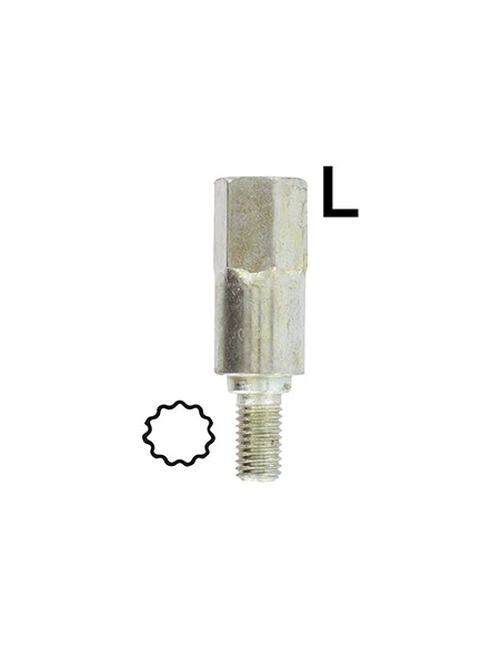 Adaptateur 11 dents - Se monte avec notre renvoi d'angle universel 1602042, élagueuse 1603093 et lamier universel 1801000.