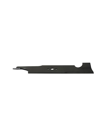 Lame soufflante renforcée adaptable pour tondeuse BOBCAT. Remplace origine: 32061A - L: 410mm, alésage:15,8mm,entraxe:42mm.