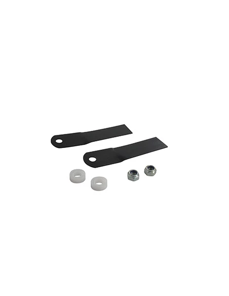 Jeu de 2 Lames adaptable pour tondeuse KLIPPO. L: 114mm. Remplace origine: 60.36-4