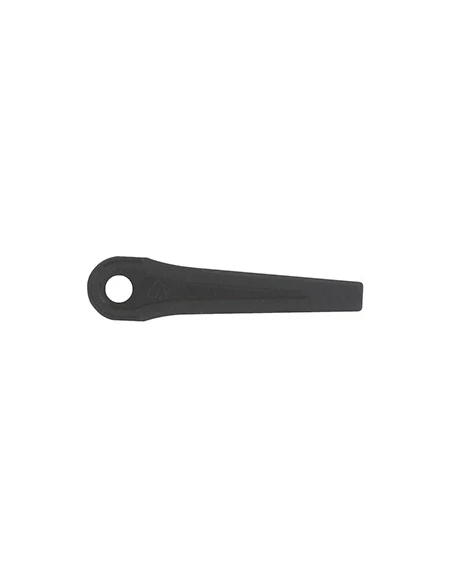 Couteau adaptable pour tondeuse FLYMO Minimo, E25-21/22, Minimo duo E30/21/22, E400. L: 75mm. Remplace origine: 5137851-71/2.