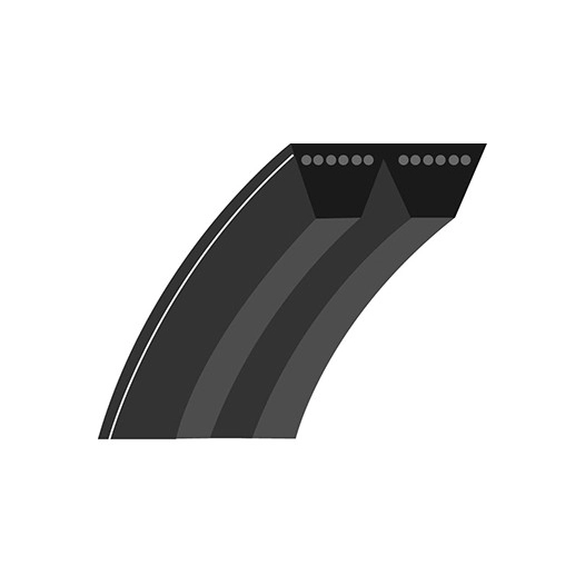 Courroie lisse trapézoïdale 2 lignes qualité d'origine SCAG (section AA 12,7mm, L: 1308mm). Remplace origine: 48202A, 48202.