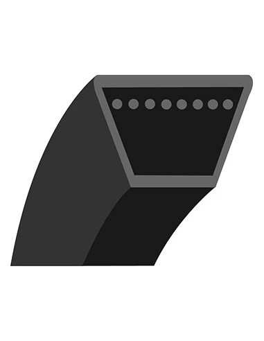 Courroie lisse trapézoïdale qualité d'origine TORO, adaptable pour chasse- neige modèle CCR 1000. Remplace origine: 715381, 7153