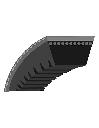 Courroie trapézoïdale crantée qualité d'origine MTD, WHEEL HORSE, ARIENS, adaptable pour chasse-neige (section 3/8'', L: 35 1/2'