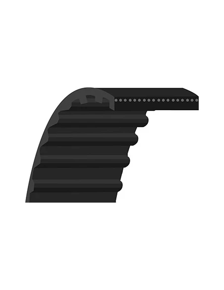 Courroie simple crantage qualité d'origine TORO - WHEEL HORSE, adaptable pour Groundmaster 3000 - 3100 & 3300 (section: 1'', L: